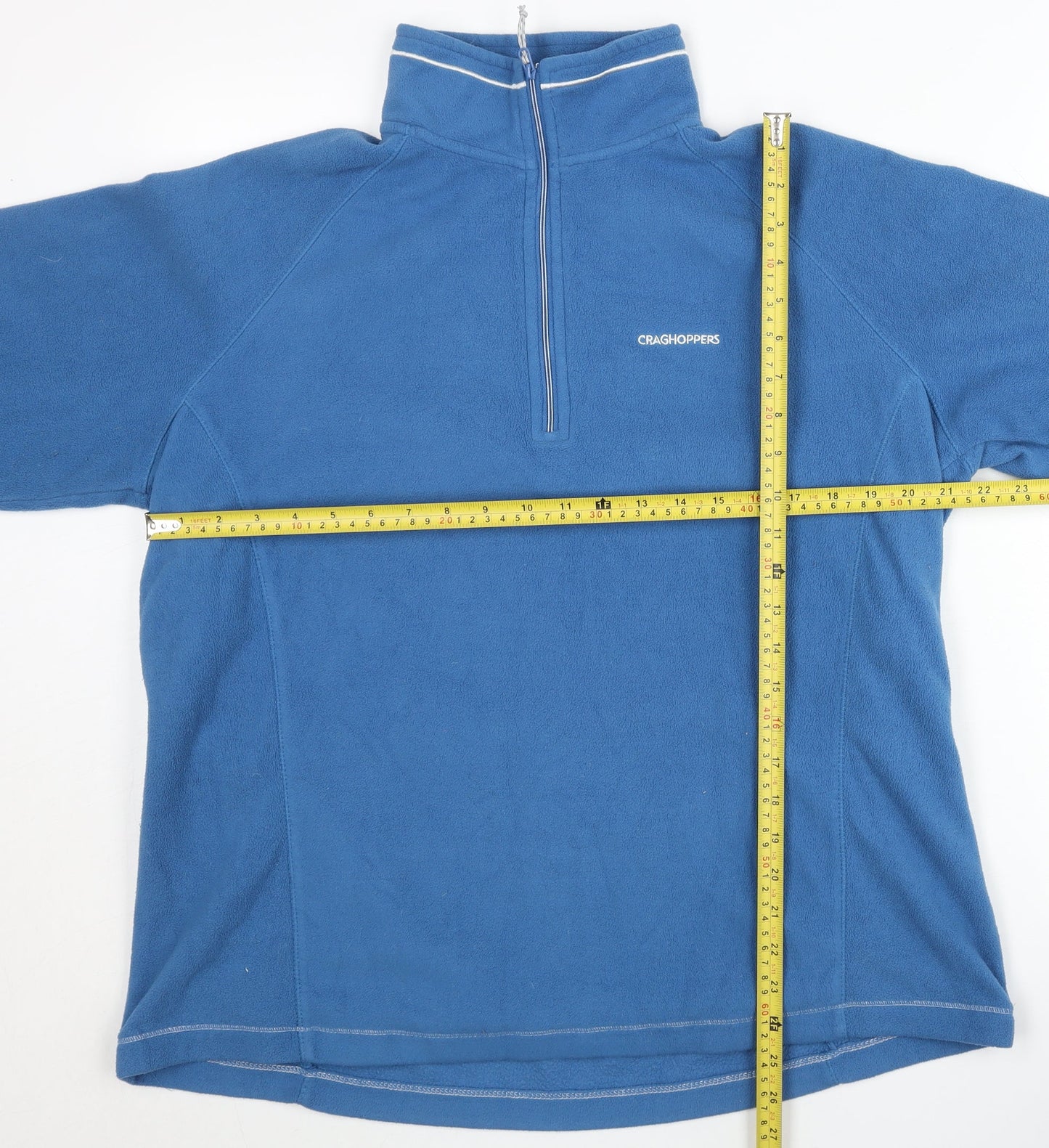 Craghoppers Womens Blue Fleece Sweatshirt Size 18 1/4 Zip Pullover