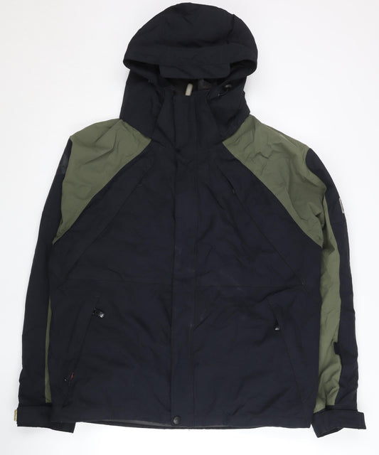 Quiksilver Men’s Black Green X-Series Hooded Parka Jacket M