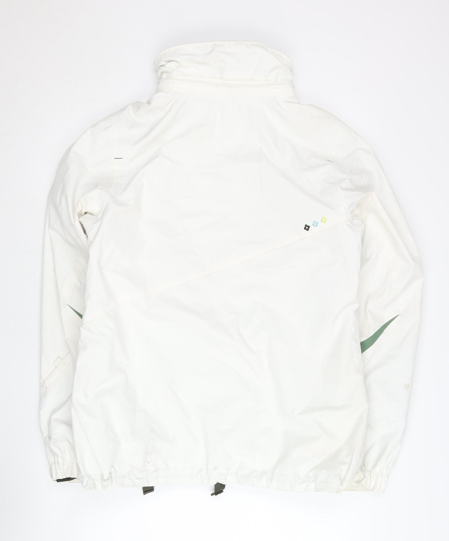 O'Neill Womens White XL Ski Jacket Hooded Waterproof Winter Coat