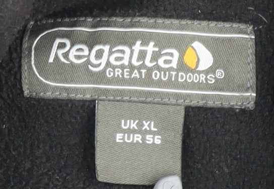 Regatta Mens Black XL Fleece 1/4 Zip Pullover Sweatshirt Outdoor