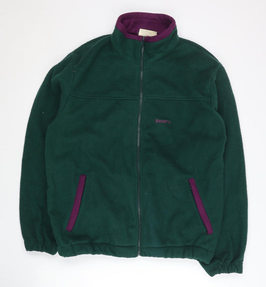 Regatta Women’s Green Fleece Jacket Size L Full Zip Outdoor