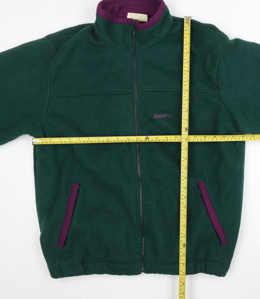 Regatta Women’s Green Fleece Jacket Size L Full Zip Outdoor