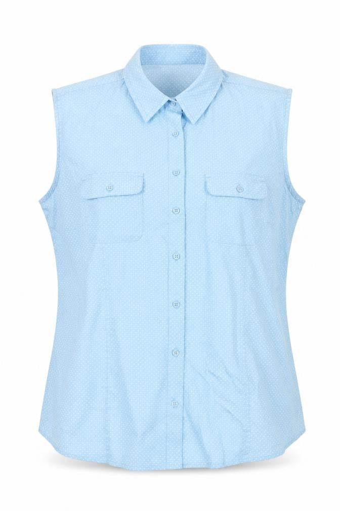 Womens UK Size XL Lee Blue Cotton Blend Button-Up
