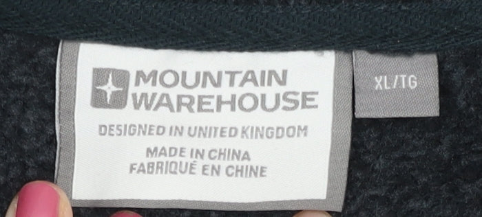 Mountain Warehouse Mens Black XL Pullover Fleece Sweatshirt