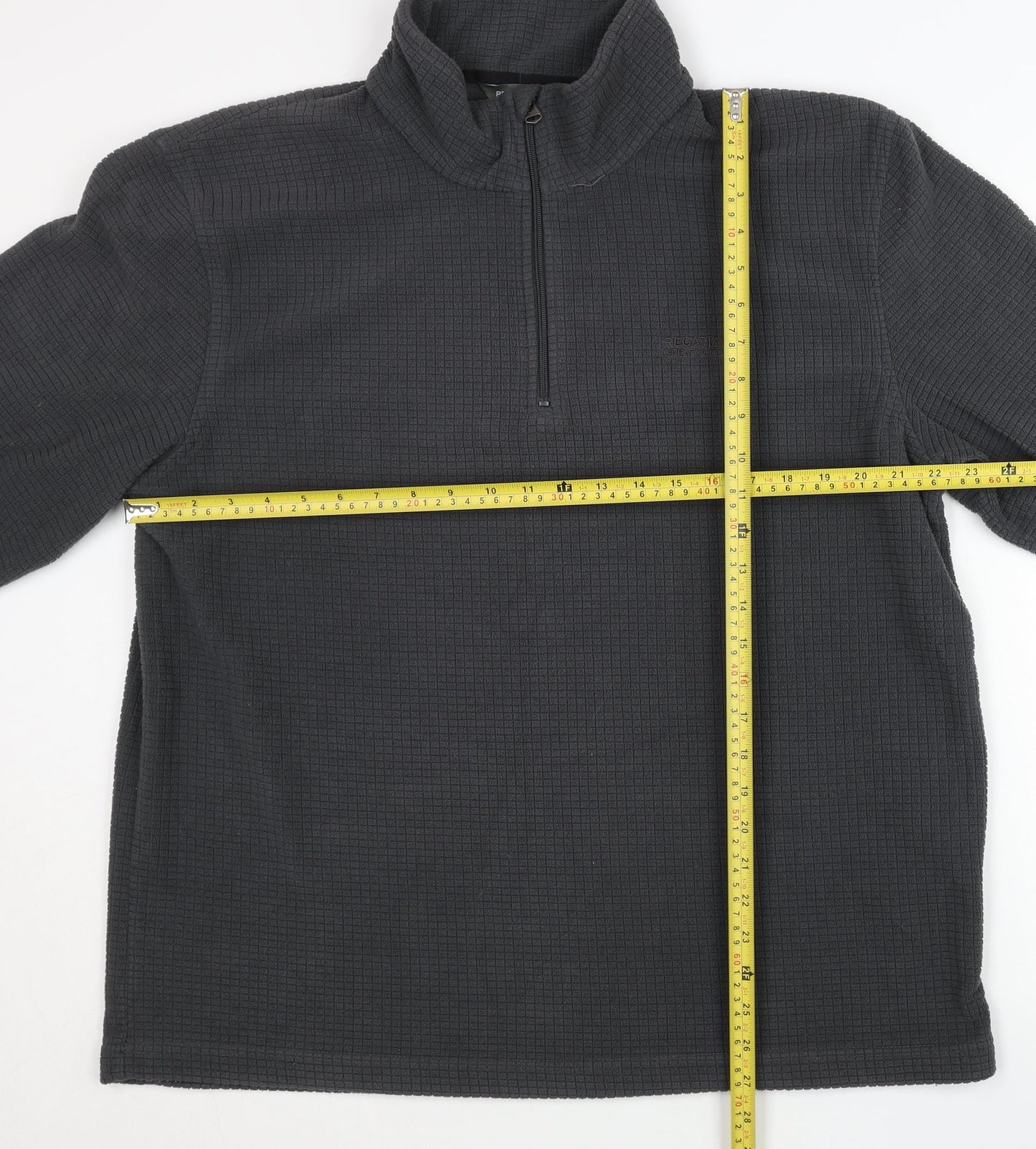 Regatta Men's Grey XL 1/4 Zip Fleece Pullover Sweatshirt Outdoor