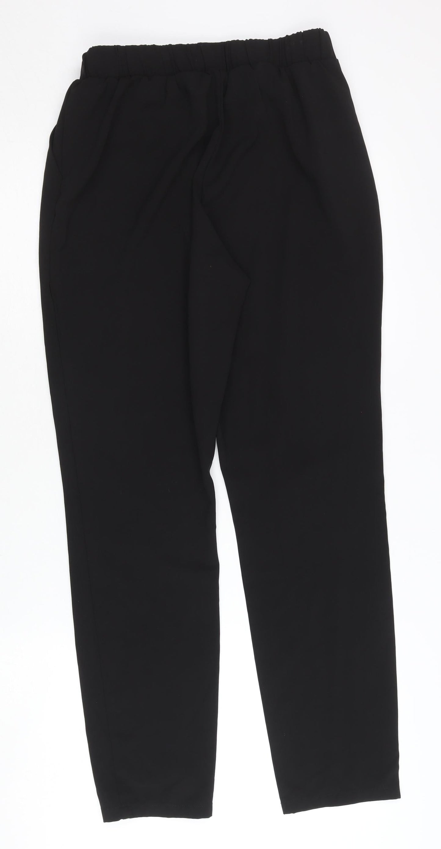 Etam Women’s Black Paperbag Tapered Trousers Size 8