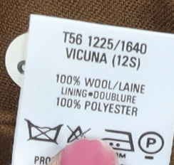 Marks and Spencer Women’s Brown Wool Pencil Skirt Size 12S