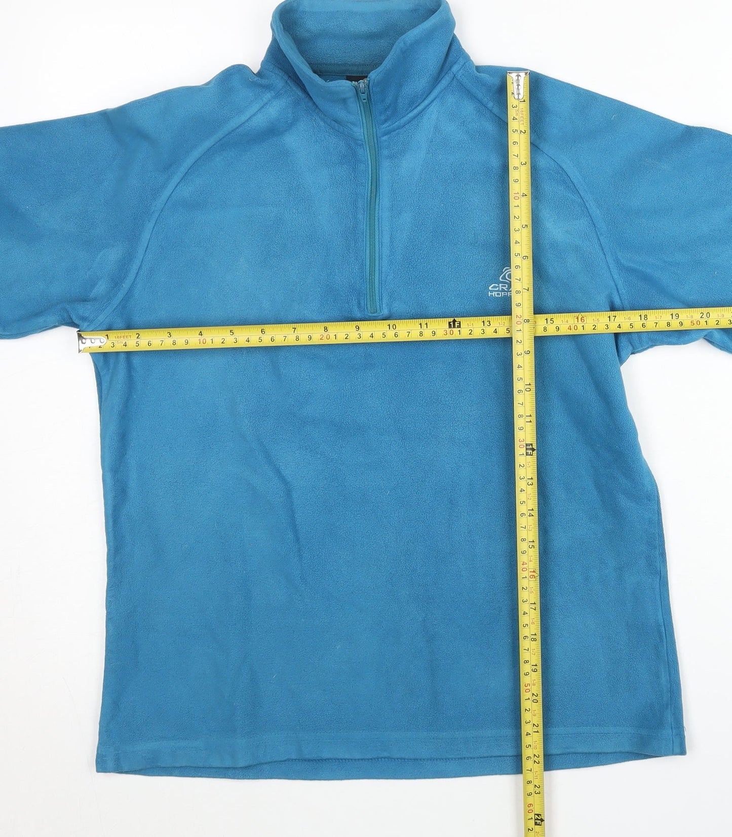 Craghoppers Womens Blue Fleece Sweatshirt UK 10 Half Zip Outdoor Hiking