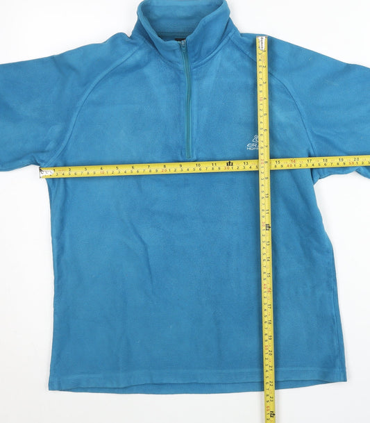 Craghoppers Womens Blue Fleece Sweatshirt UK 10 Half Zip Outdoor Hiking