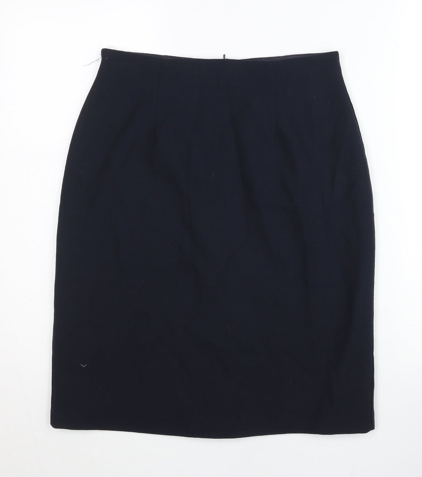 Laura Ashley Women’s Black Wool Pencil Skirt Size 12 Workwear