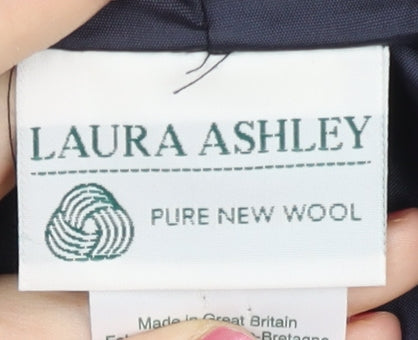 Laura Ashley Women’s Black Wool Pencil Skirt Size 12 Workwear