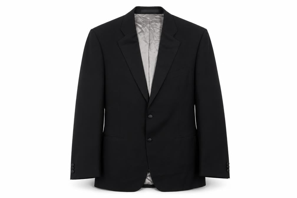 Marks and Spencer Men's Black Wool Suit Jacket 42L Long Classic