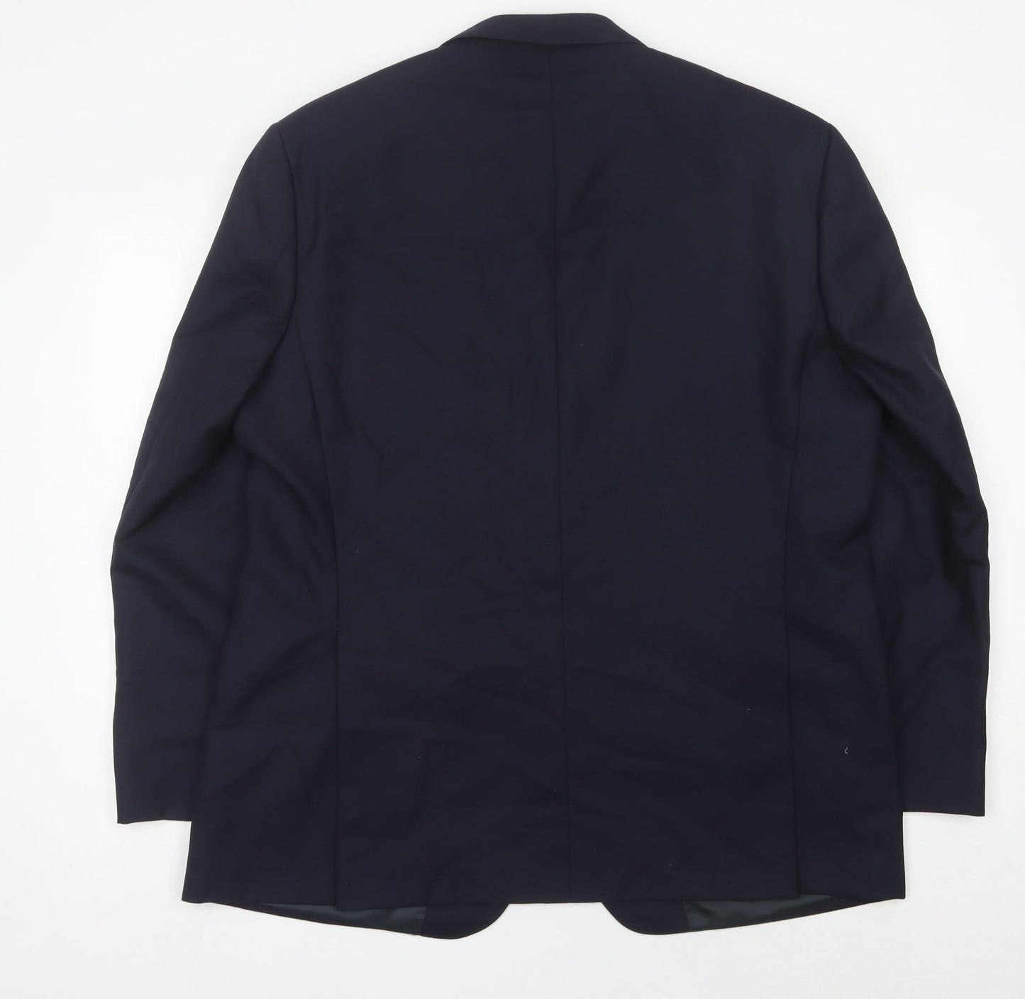 Marks and Spencer Men's Blue Wool Blazer Jacket 46in Chest M Classic