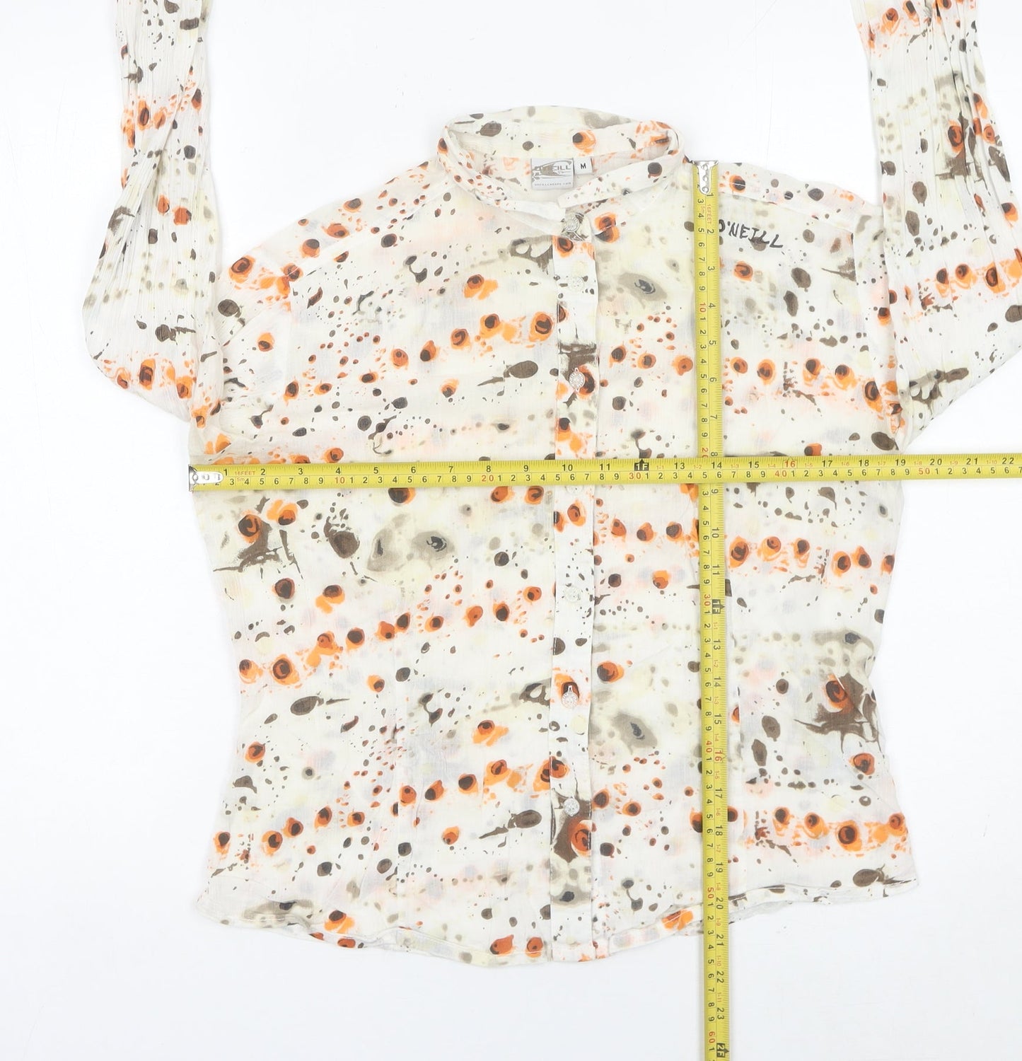 Womens UK Size M O'Neill Multicoloured 100% Cotton Button-Up