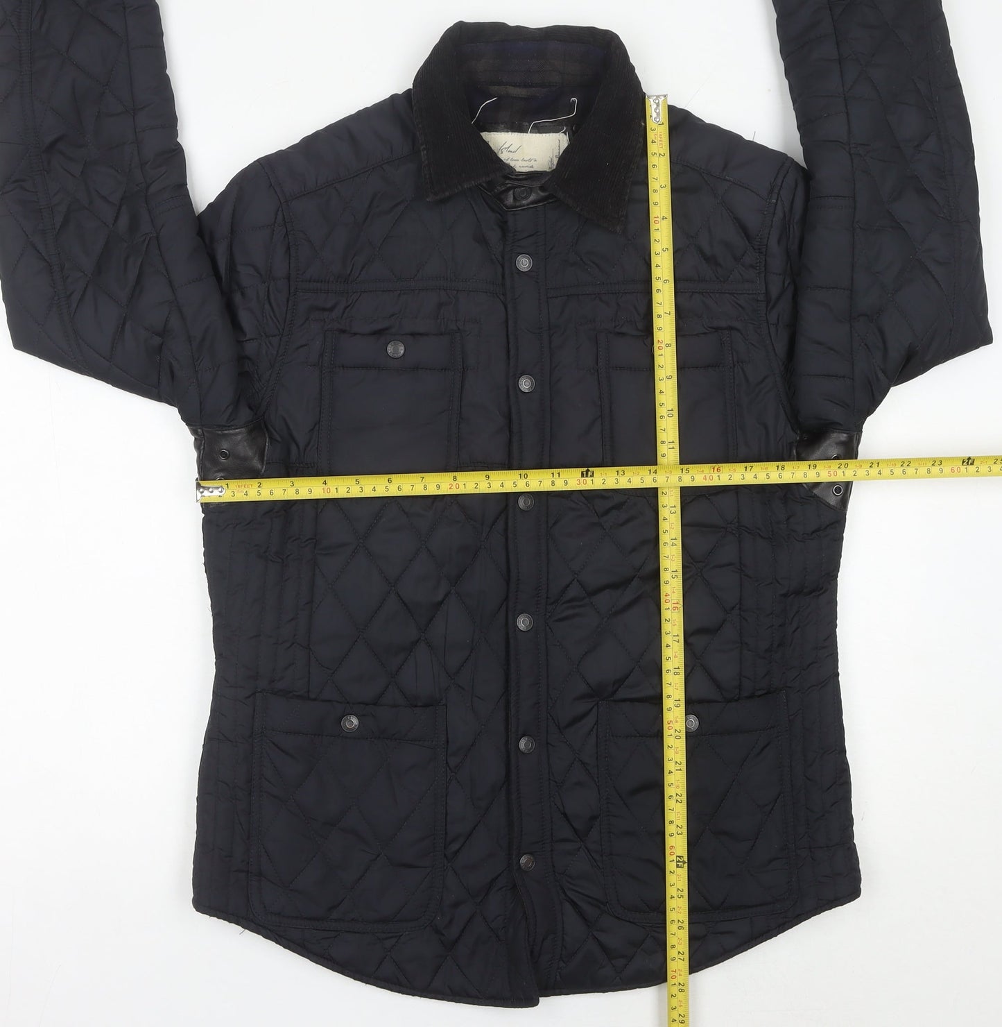 River Island Women’s Black Quilted Jacket Medium Polyester