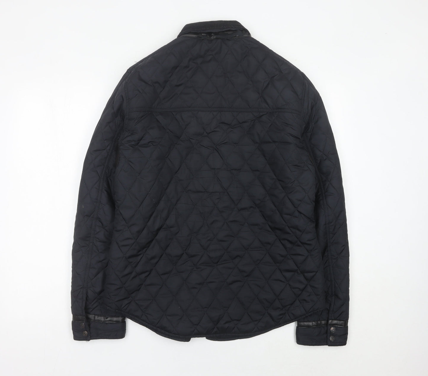 River Island Women’s Black Quilted Jacket Medium Polyester