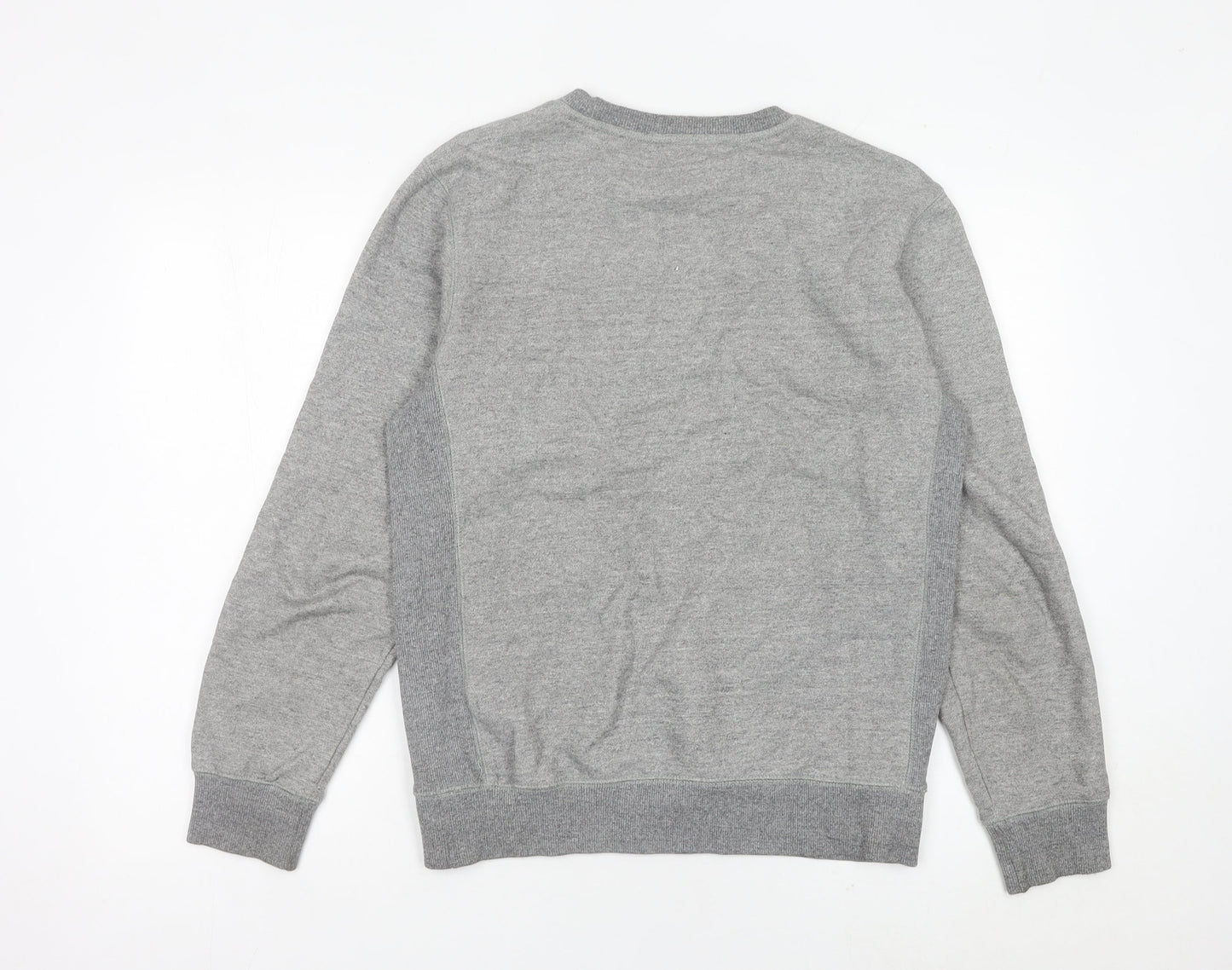 Next Men's Grey Small Crew Neck Sweatshirt Pullover Logo