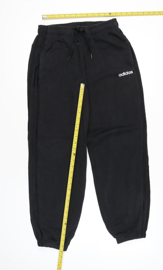 Adidas Men's Black M Sweatpants Tapered Joggers Cotton Blend