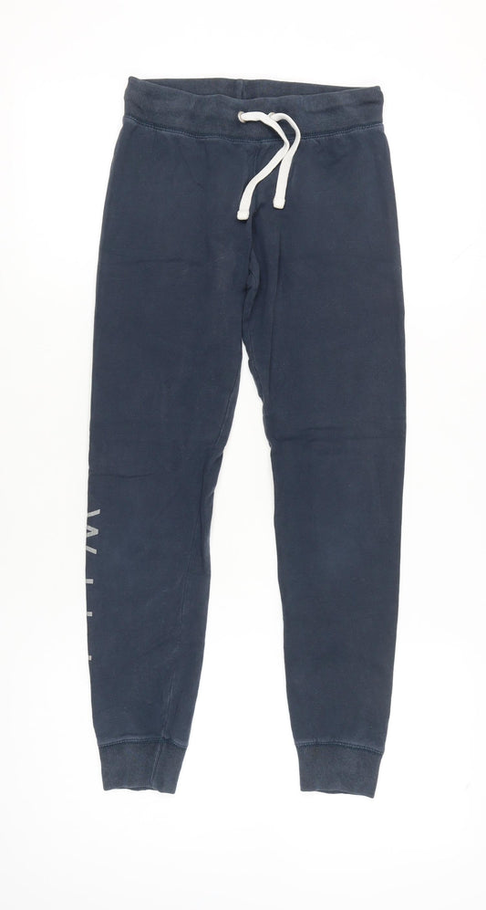 Jack Wills Women's Blue Jogger Sweatpants Size 8 Cotton Blend