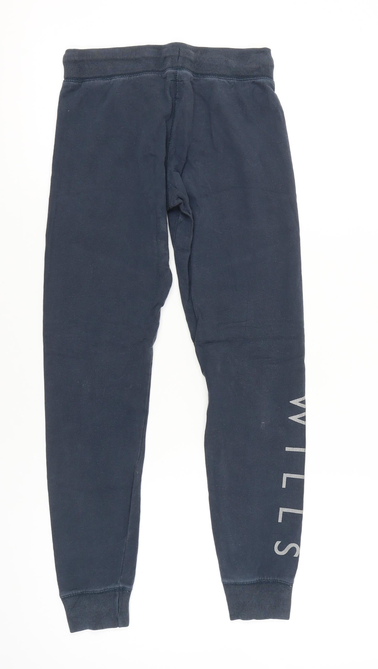 Jack Wills Women's Blue Jogger Sweatpants Size 8 Cotton Blend