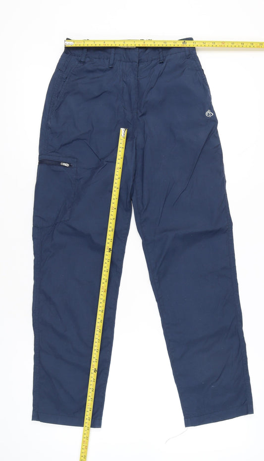 Craghoppers Women’s Blue Cargo Trousers Size 8 UK Outdoor Hiking Travel