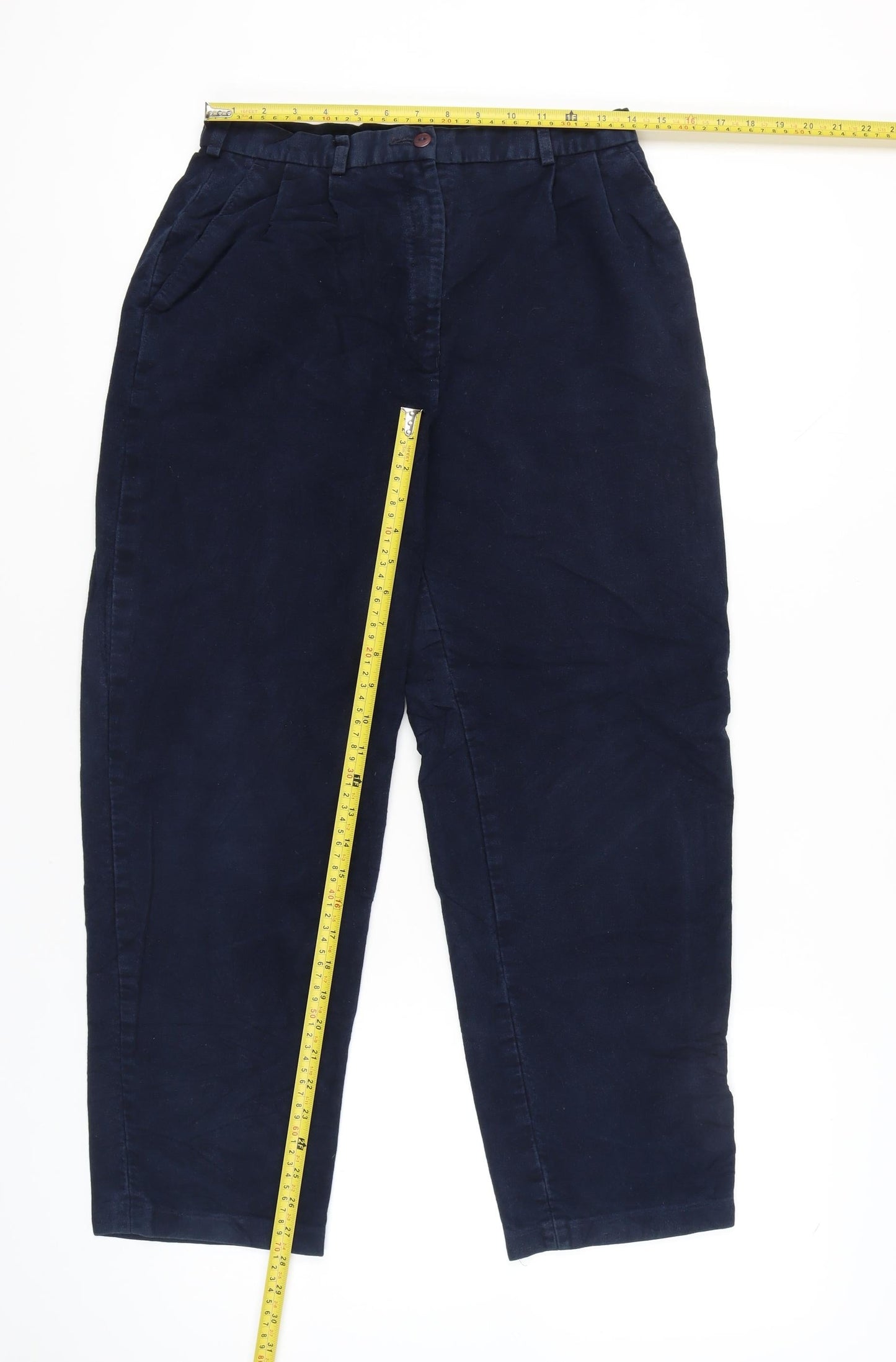 Country Collection Womens Blue Size 12 Chino Trousers Cotton