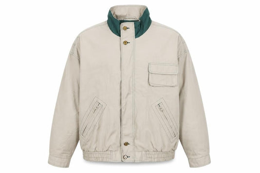 Regatta Men's Beige Outdoor Jacket L Stand Collar Zip Pockets