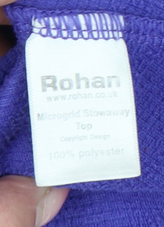 Rohan Womens Purple Small Pullover Sweatshirt Lightweight Fleece Outdoor