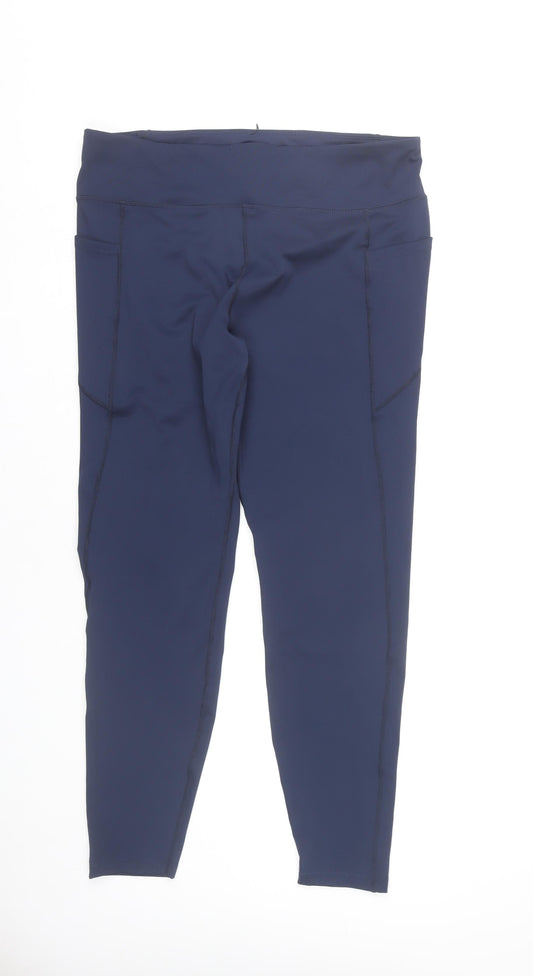 Mountain Warehouse Womens Blue Size 20 Active Leggings Gym Yoga Slim Fit