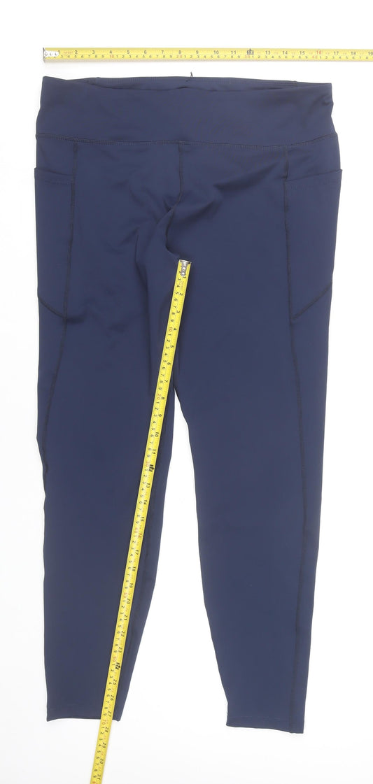 Mountain Warehouse Womens Blue Size 20 Active Leggings Gym Yoga Slim Fit