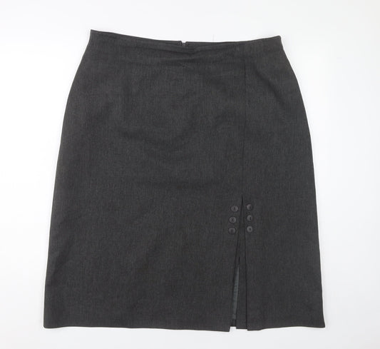 Essence Women’s Grey Size 22 Pencil Skirt Formal Workwear