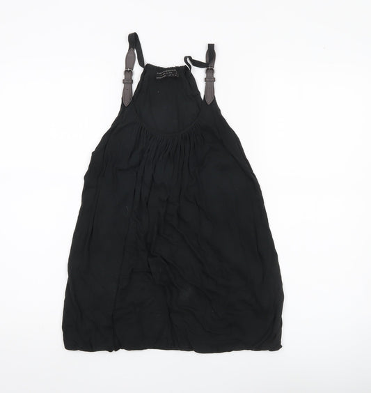 AllSaints Women’s Black Size 10 Camisole Tank Top with Buckle Straps