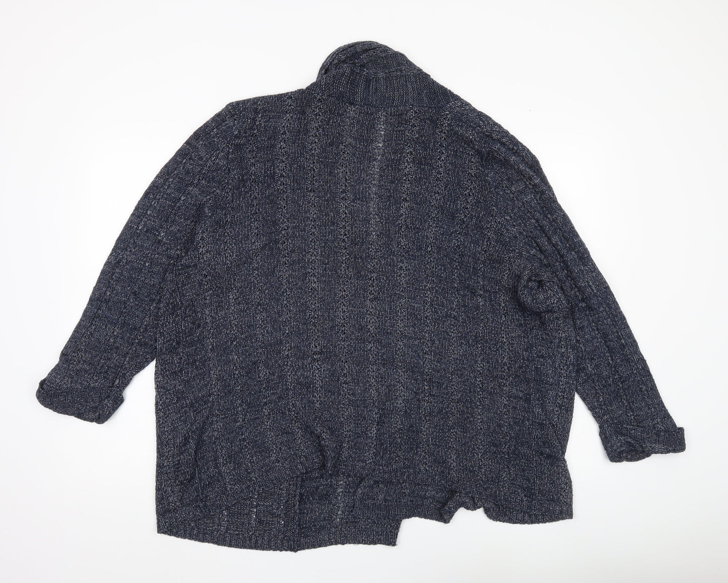 Marks and Spencer Womens Blue Cable Knit Cardigan UK 18 Long Sleeve