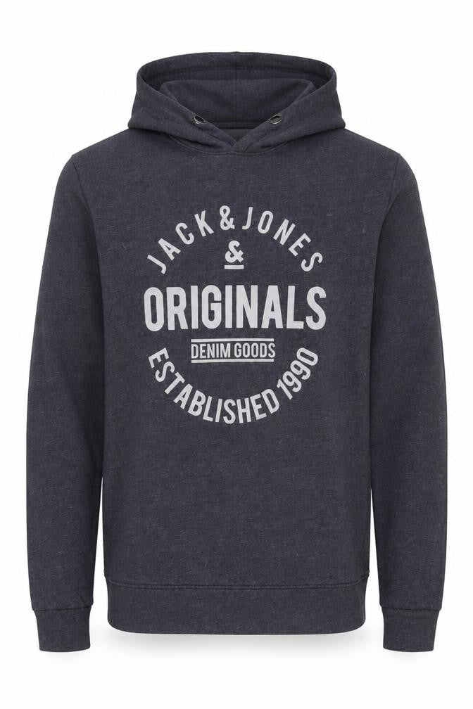 Mens UK L Regular JACK & JONES Grey Pullover Hoodie