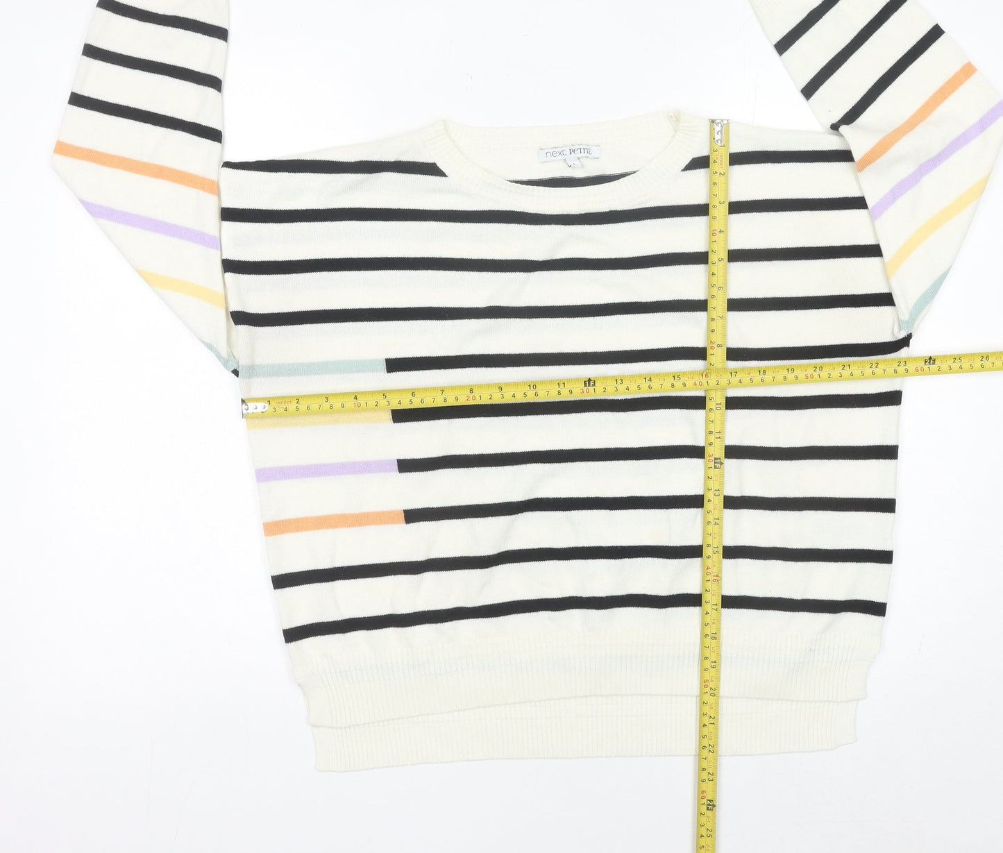 Next Women’s Multicoloured Striped Pullover Jumper L