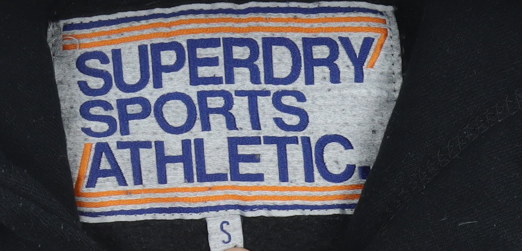 Superdry Men's Black Grey Camouflage Pullover Hoodie Size S