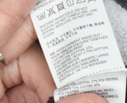 Superdry Men's Black Grey Camouflage Pullover Hoodie Size S