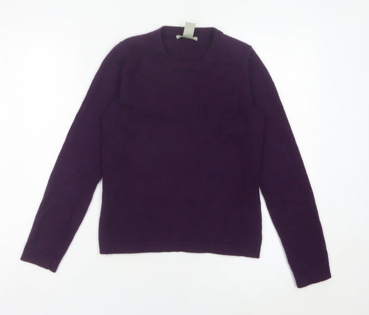 GAP Women’s Purple Cashmere Jumper Size S Crew Neck Long Sleeve