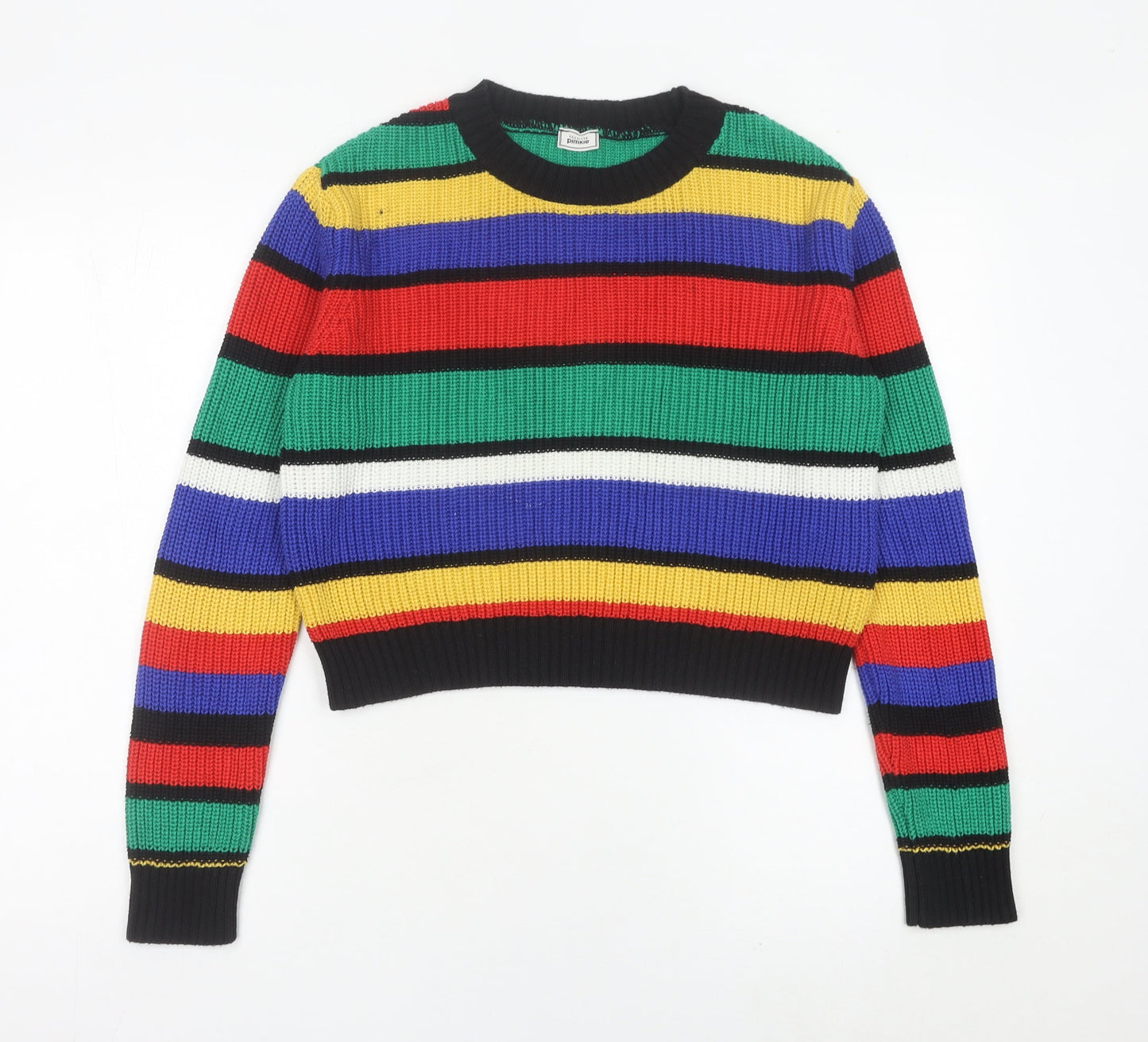 Pimkie Womens Multicoloured Striped Knit Jumper Size S