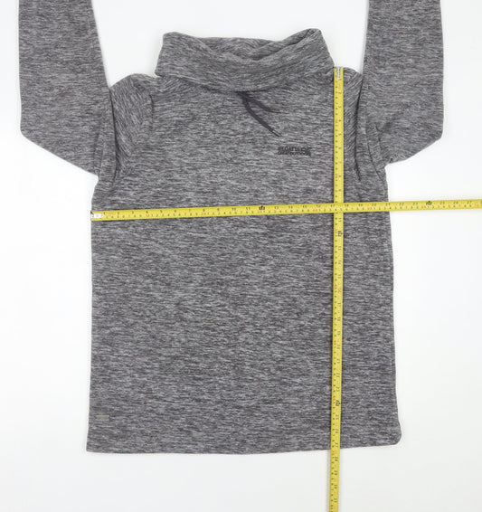 Regatta Women Grey Pullover Sweatshirt UK 14 Cowl Neck Outdoor