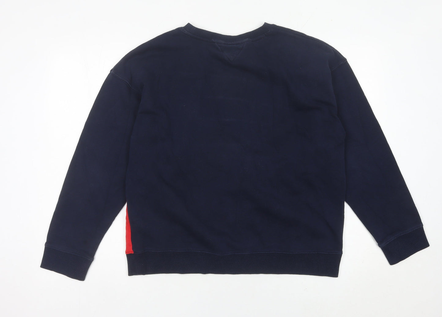 Tommy Hilfiger Womens Navy Red White Sweatshirt XL Cotton Blend