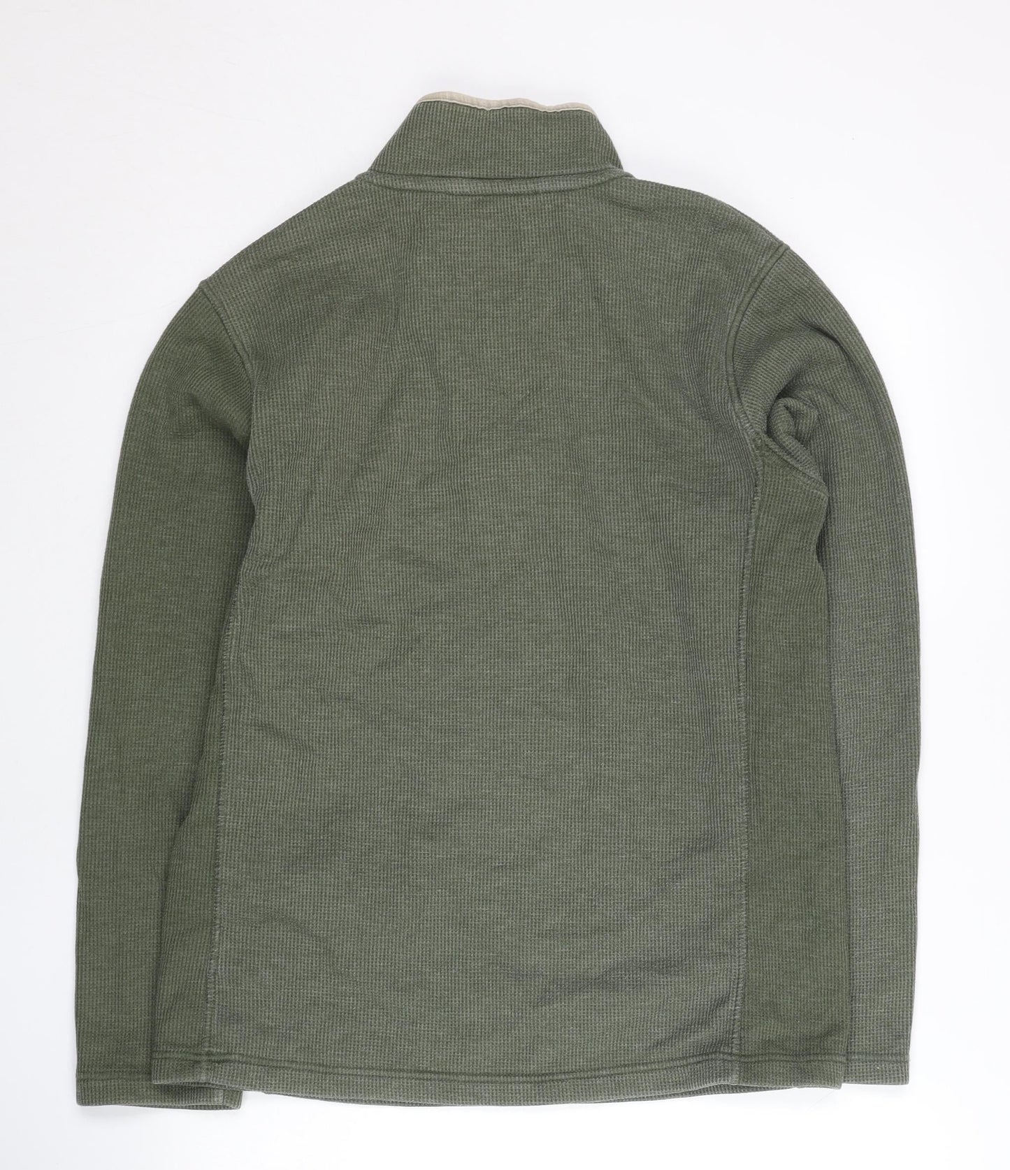 Mountain Warehouse Men’s Green S Windproof 1/4 Zip Sweatshirt