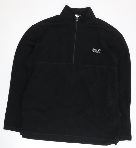 Jack Wolfskin Men’s Black XL Fleece Pullover Sweatshirt Outdoor