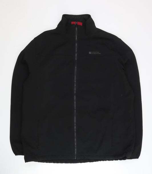 Mountain Warehouse Men’s Black XL 3-in-1 Waterproof Softshell Jacket