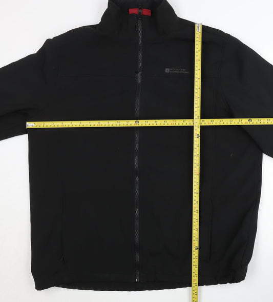 Mountain Warehouse Men’s Black XL 3-in-1 Waterproof Softshell Jacket