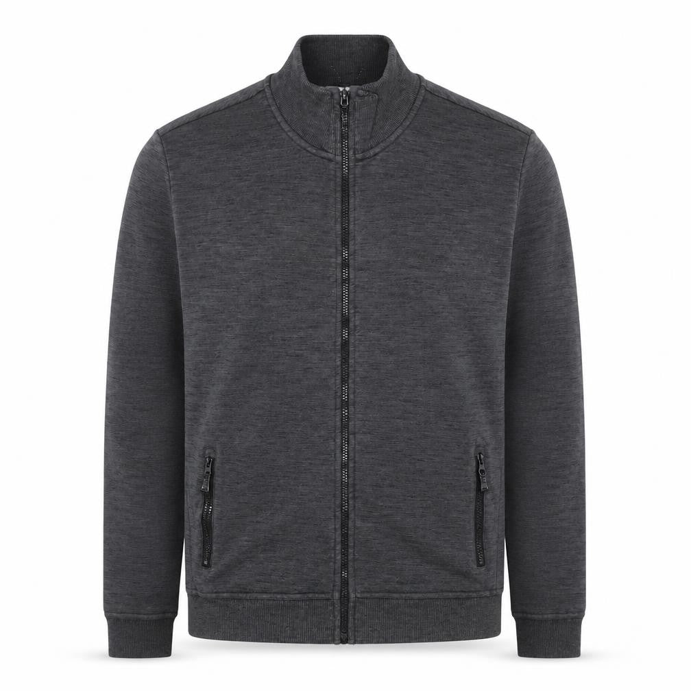 Next Men’s Grey Full Zip Jacket M 39-41 in Regular Fit Cotton Blend