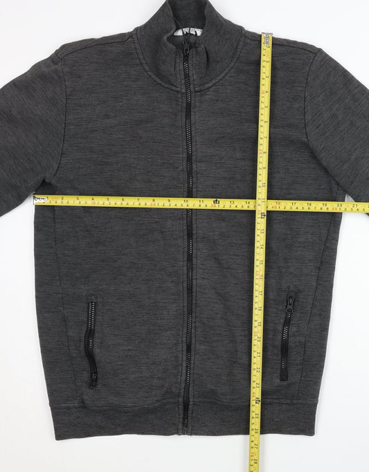 Next Men’s Grey Full Zip Jacket M 39-41 in Regular Fit Cotton Blend