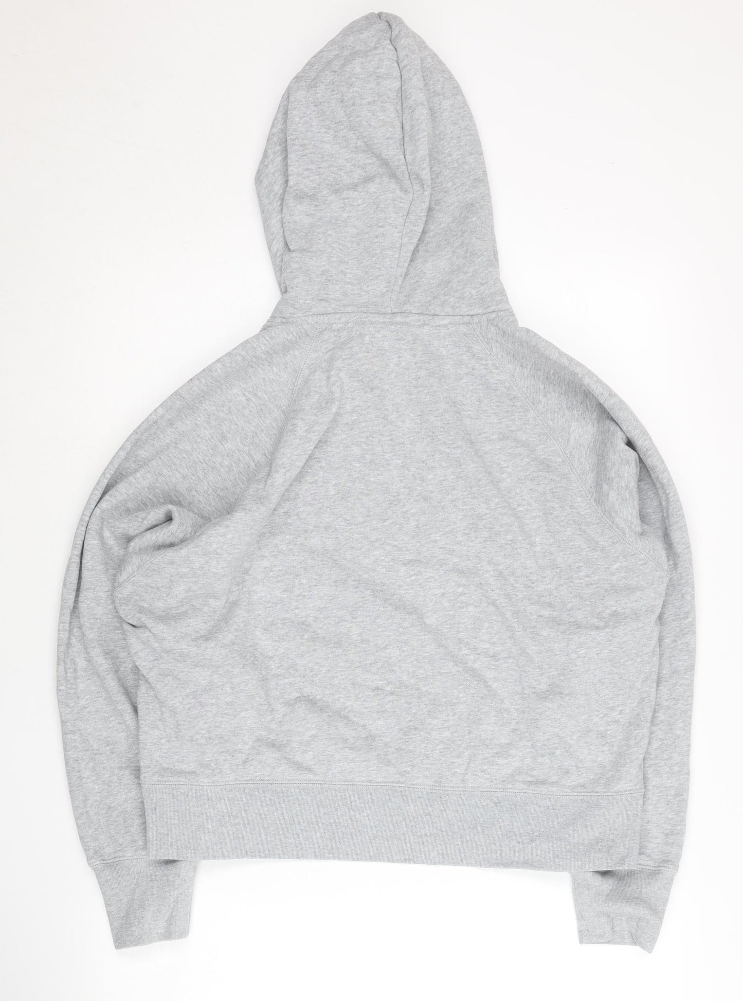 Uniqlo Women Grey Pullover Hoodie Small Regular Cotton Blend