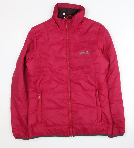 Regatta Women Pink Size 10 Puffer Jacket Full Zip Quilted Coat