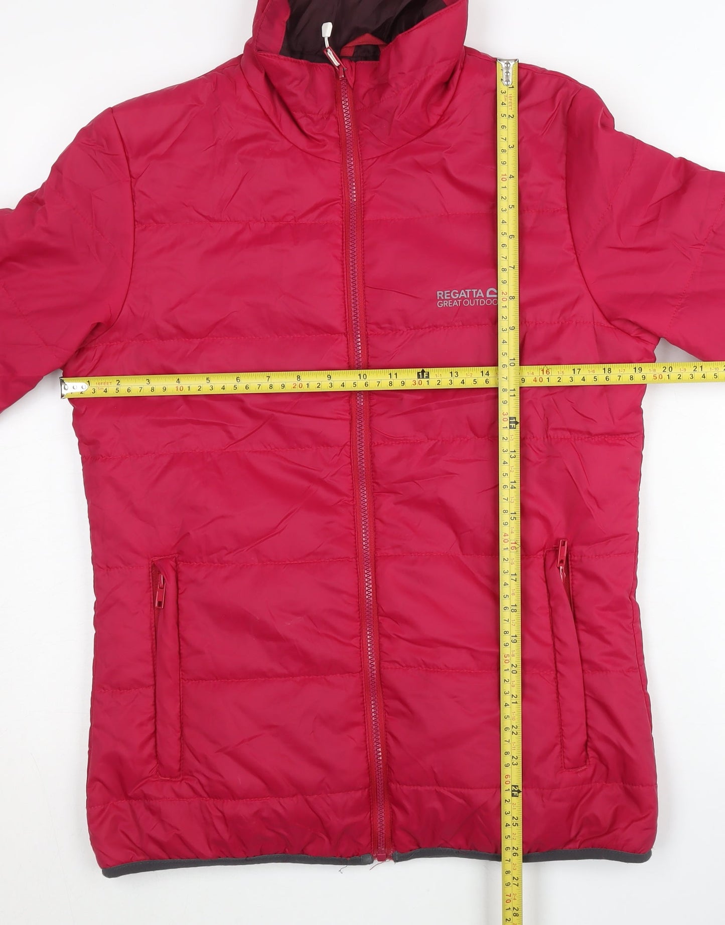 Regatta Women Pink Size 10 Puffer Jacket Full Zip Quilted Coat